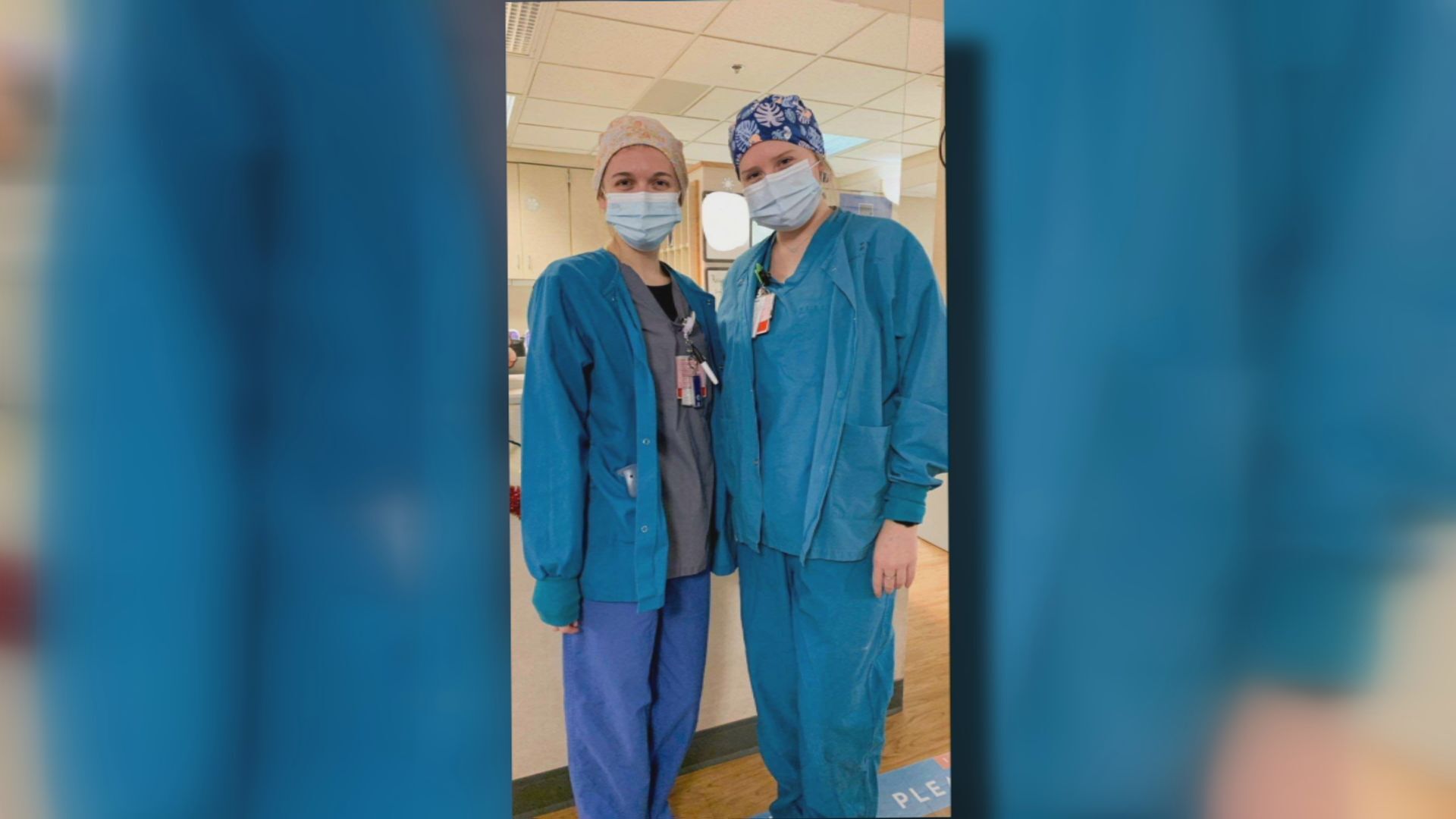 CCU NURSE MORGAN GRAVES AND A COLEAGUE TAKING A PICTURE TOGETHER WHILE WORKING INSIDE ONE OF THE COVID-19 UNITS AT BAPTIST HEALTH PADUCAH.jpg